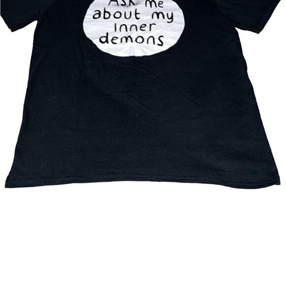 Hot Topic "Ask Me About My Inner Demons" Graphic Juniors T-shirt - Picture 6 of 8
